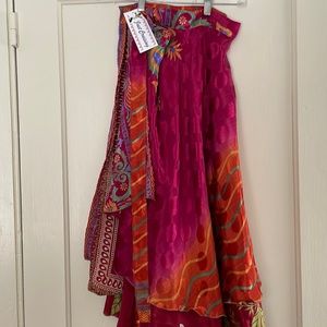 Beautiful silky skirt made in India.